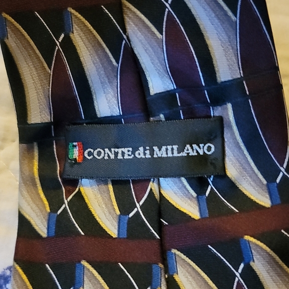 Conte Di Milano 4"x58" 100% Silk Tie - Picture 3 of 6